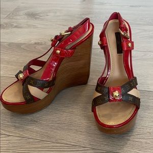 Louis Vuitton wedge heels